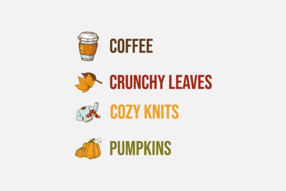 Autumn Design Assets: Fall Set & Seasonal T-Shirt Graphics