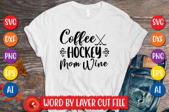 Coffee Hockey Mom Wine SVG: A Designer's Creative Asset
