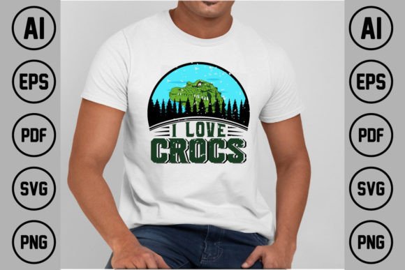 Crocodile T-Shirt Design 03: A Premium Creative Asset