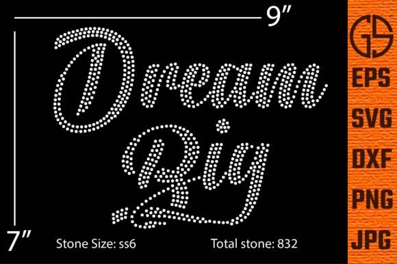Dream Big Rhinestone T-shirt Design: Sparkle Your Projects