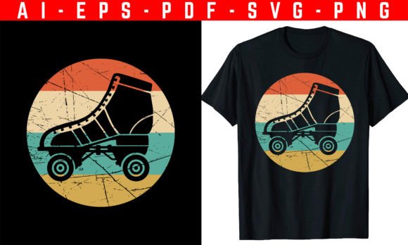 Dynamic Roller Derby Ice Skating T-shirt Design