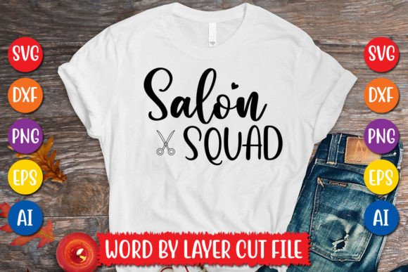 Elevate Your Projects with Salon Squad SVG Design