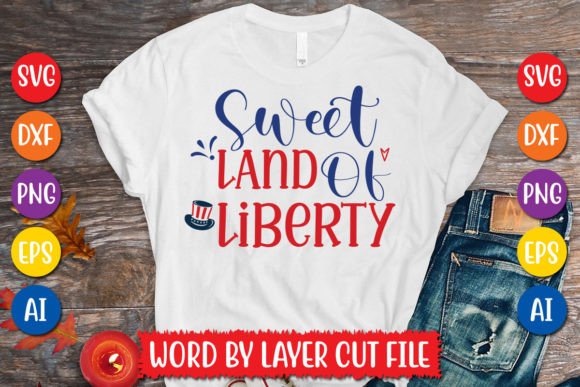 Elevate Your Projects with Sweet Land of Liberty SVG Design