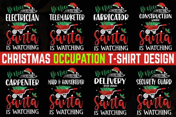 Occupation Christmas T-shirt Design 10: Festive & Professional