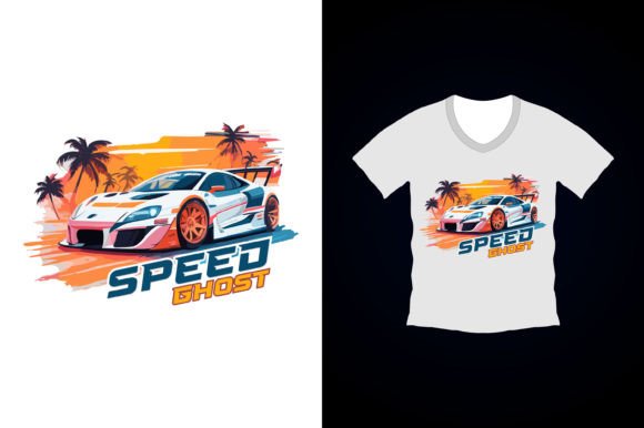 Racing Car T-shirt Design: Speed Meets Style in Graphic Art