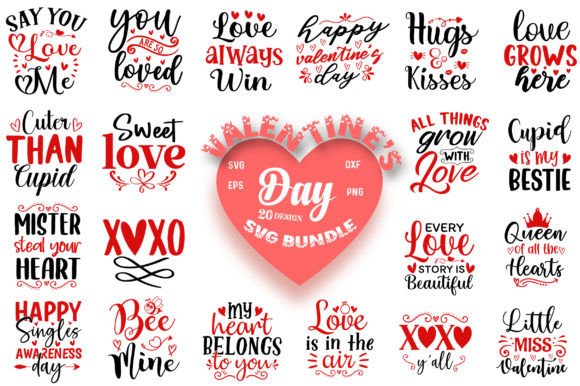 Valentine's Day SVG Design Bundle: Typography That Speaks Volumes